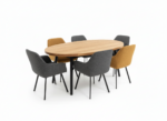 Eiken Eettafel met Stoelen - Image 2