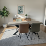 Keramische Eettafel met Stoelen