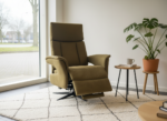 Olijfgroene Elektrische Relaxfauteuil - Met sta-op functie