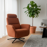 Terra Bouclé Relaxfauteuil met Hoofdsteun