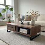 Walnoot Salontafel met Lade