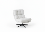 Witte Bouclé Draaifauteuil - Image 2