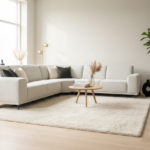 Witte Bouclé U-bank