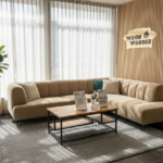 Zandkleurige Hoekbank Kukla 570